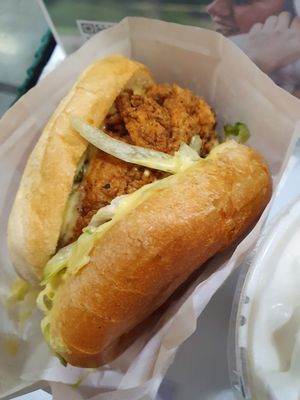 Chicken burger at Veg Out - Food Truck in Surrey