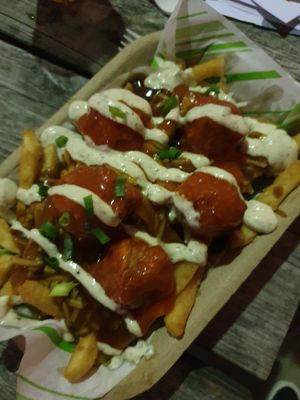Buffalo poutine at Veg Out - Food Truck in Surrey