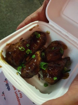 Teriyaki wings at Veg Out - Food Truck in Surrey