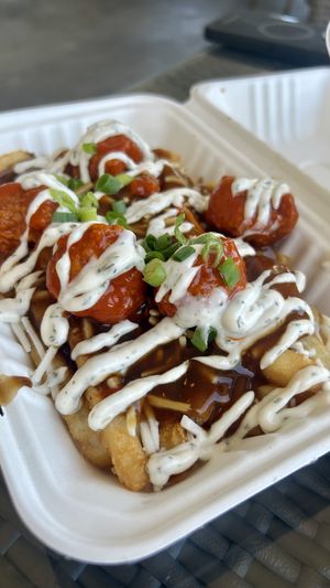 Chick'n buffalo poutine   at Veg Out - Food Truck in Surrey