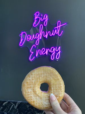 Big Doughnut Energy for vegan doughnuts! at Glazy Susan in Worcester
