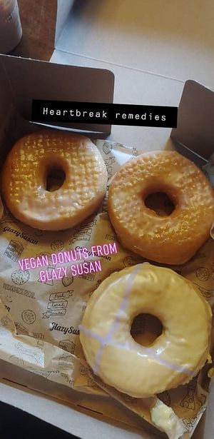 Bad Day Remedies: Vegan Glazed Donut & Vegan Passionfruit Donut at Glazy Susan in Worcester