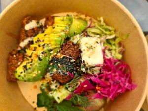 Falafel bowl at Twinkle Town  in Port Douglas