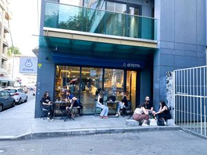 Outdoor terrace at OTOTO Amzei  in Bucharest