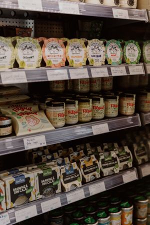 Vegan alternatives for butter spreads and cheese at OTOTO Amzei  in Bucharest