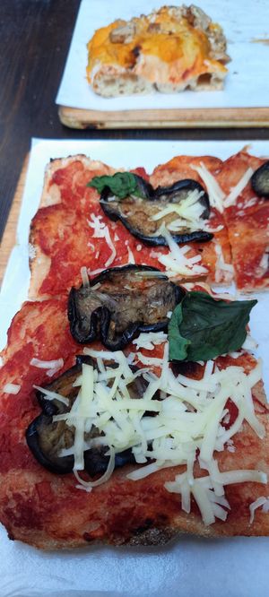 Parmigiana veg at Leccabaffo in Viterbo