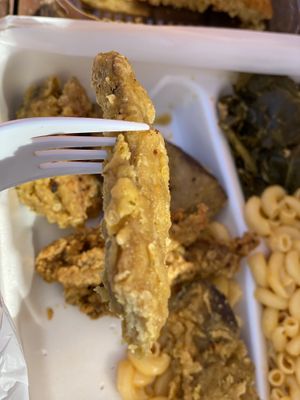 Delicious vegan fried chick’n! I keep thinking about it! at Our Vegan Corner in Syracuse