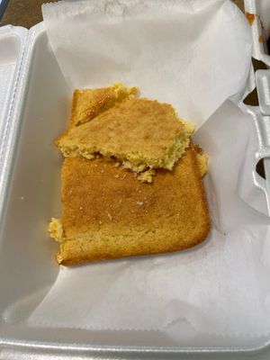 Corn bread  at Our Vegan Corner in Syracuse