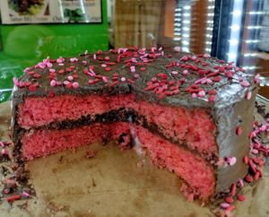 Chocolate Covered Strawberry Cake  at Our Vegan Corner in Syracuse