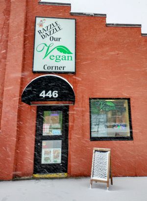 Entrance  at Our Vegan Corner in Syracuse