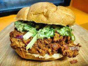 Pulled J(ackfruit) at Our Vegan Corner in Syracuse