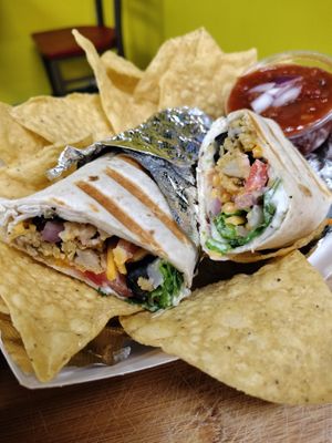 Chick'N Wrap at Our Vegan Corner in Syracuse