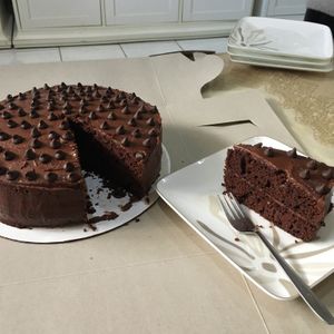 requested chocolate cake😍 at Origin Cafe in Noord