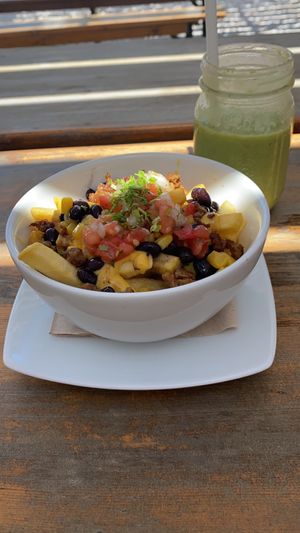 Loaded fries  at Origin Cafe in Noord