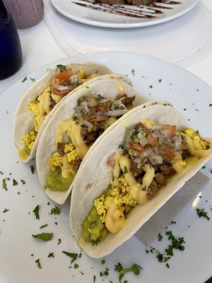 Morning tacos  at Origin Cafe in Noord