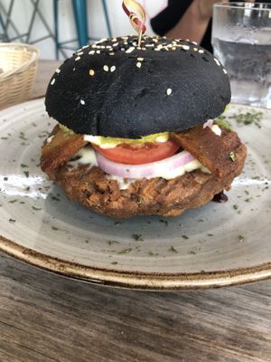 La Patrona Burger at Origin Cafe in Noord
