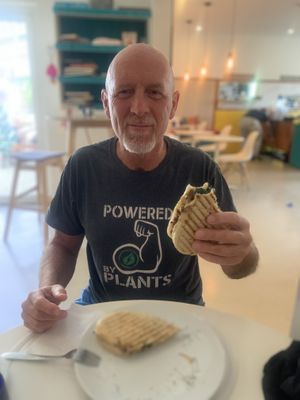 Best panini ever!!! #Veganuary at Origin Cafe in Noord