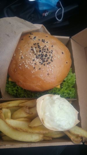 Seitan burger mnam.majoneza supr at Vegánsky Gazda in Trencin