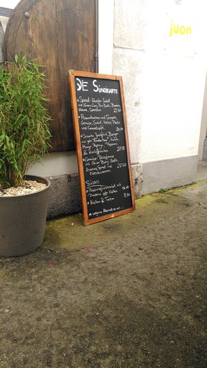 Menu at Das Sündikat in Thun
