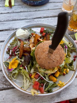 Jackfruit burger   at Das Sündikat in Thun