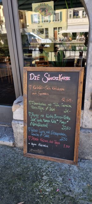 Speisekarte 25.10.2022 at Das Sündikat in Thun