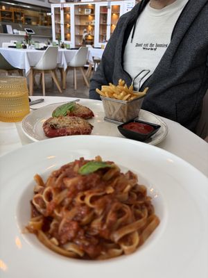 Milanesa with french fries yum  at Vegan Planet in Miami