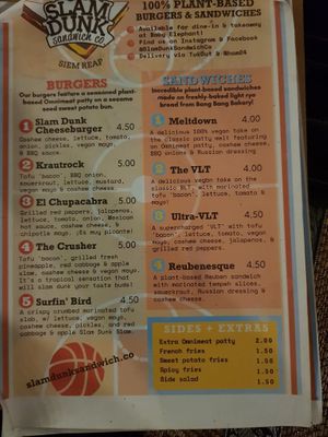S.D.S.Co menu (Nov 2023) at Slam Dunk Sandwich Co in Siem Reap