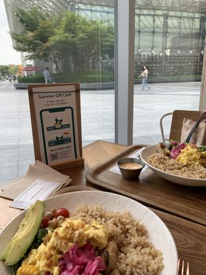 View towards the mall  at Pig in the Garden - Gangnam in Seoul