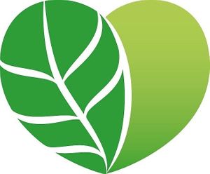 Logo at Vegetarian Society of Denmark in Copenhagen