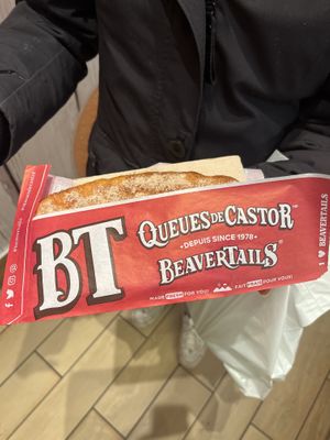 Cinnamon sugar   at BeaverTails in Banff