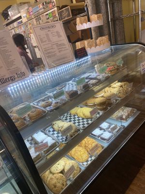Bakery case  at Minglewood Bake Shop in Richmond