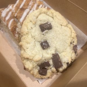 Absolutely delicious salted chocolate chunk cookie!  at Minglewood Bake Shop in Richmond