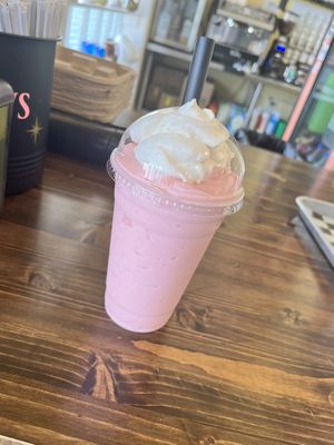 Strawberry milkshake   at Minglewood Bake Shop in Richmond