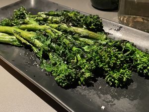 Broccoli rabe was excellent   at Faubourg in Montclair