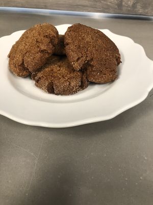 Vegan ginger molasses cookies at Pocono Organics in Blakeslee