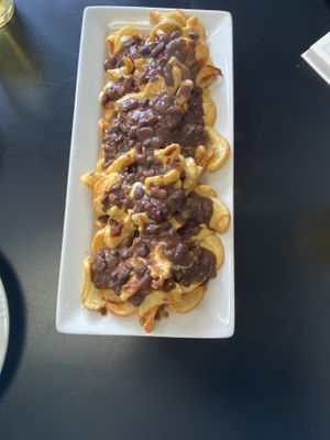 Vegan Chili Cheese Fries  at The Corner Kitchen in Concord