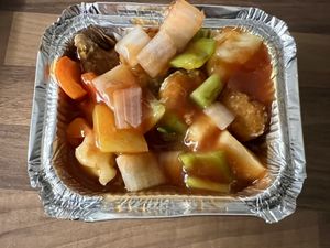 Sweet and sour pork Hong Kong style   at Lee's Kitchen in Bedford