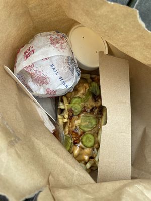 Amazing loaded fries!  at Temple of Seitan in West London