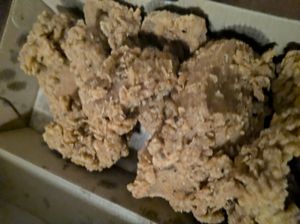 Seitan bites. at Temple of Seitan in West London