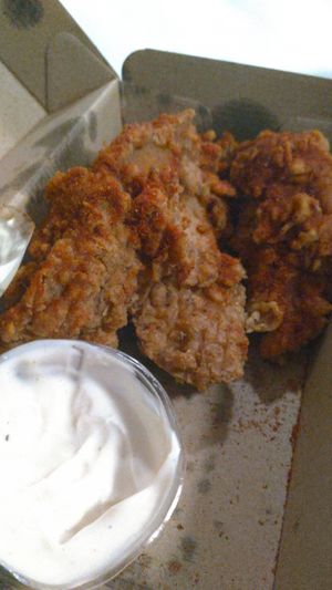 Spicy wings. at Temple of Seitan in West London