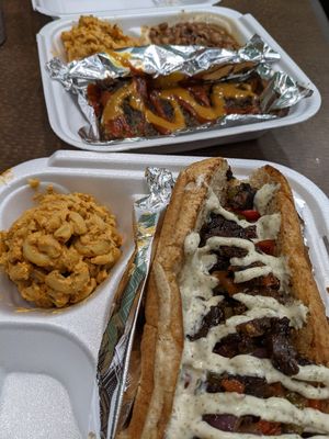 Cheese steak sandwich at KraVegan in Jacksonville
