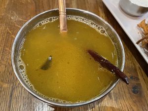 Veg soup at The South Indian in Gothenburg