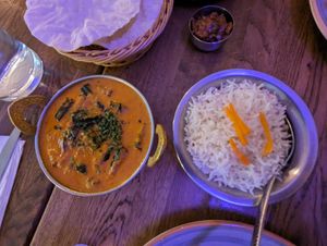 Chettinad masala with okra at The South Indian in Gothenburg