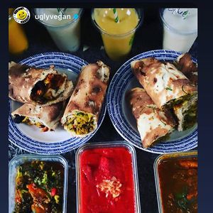 Vegan selection  at Hungry Beast in East London