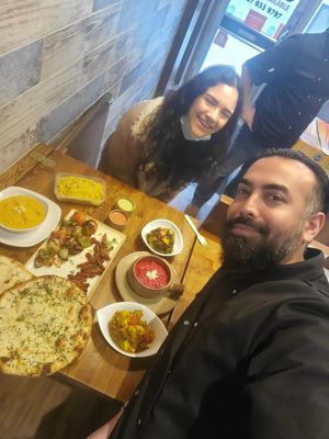 An amazing spread at Hungry Beast in East London