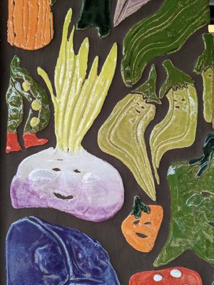 Exterior decorations at Plant Joy in Charlotte