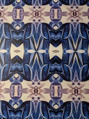 Bathroom wallpaper specifically recommended by staff at Plant Joy in Charlotte