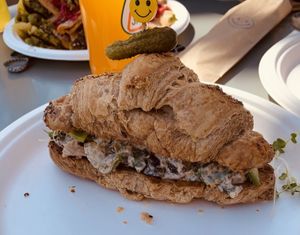 Mershroom Croissant at Plant Joy in Charlotte