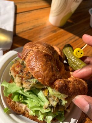 Sea Cake Croissant at Plant Joy in Charlotte