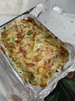 “Kip” Kapsalon  at Vegan Food Bar in Almere